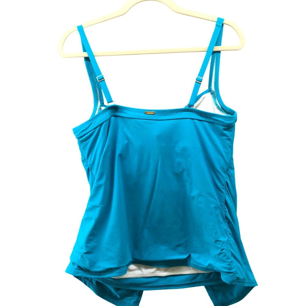 Lands' End Women's Blue Swim Top - Picture 2 of 10